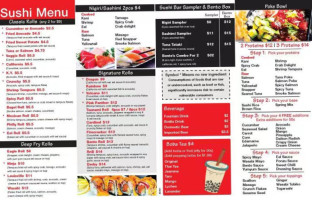 Bento Asian Kitchen+sushi menu