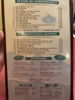 El Caporal menu