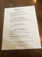 Maruya menu