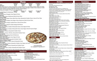 Da Roo's Pizza menu