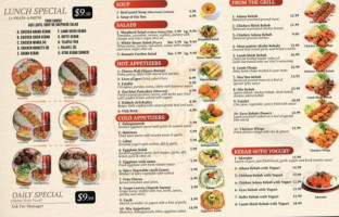 Hot Kebabs City menu