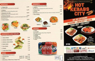 Hot Kebabs City menu