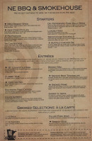Ne Bbq Smokehouse menu