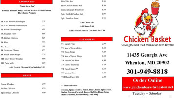 Chicken Basket Wheaton menu