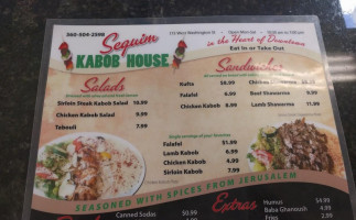 Sequim Kabob House menu