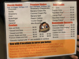 Chubby's Cafe Saratoga Springs menu