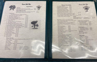 Casa Del Rio menu