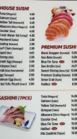 Sushi At Sushi menu