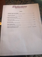 Reflections Bar Grill Crowne Plaza Seattle Airport menu
