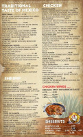 San Pedro Bar Grill Mexican Restaurant menu