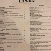 Blvd Kitchen And menu