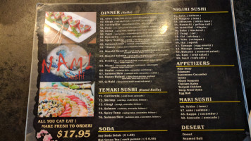 Sushi Nobu menu