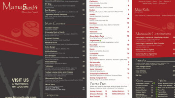 MamaSushi Passaic menu