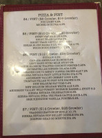 Pizza Pint menu