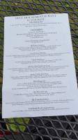 Bell House Restaurant menu