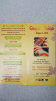 Grand China Buffet Sushi Grill menu