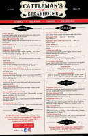 Cattleman's Steakhouse And Lounge menu