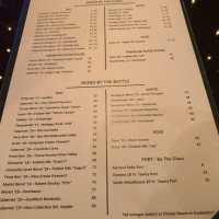 Sam's Steakhouse menu