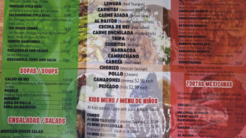 Taqueria El Cabrito menu