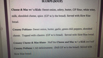 Simmer And Slurp Soup menu
