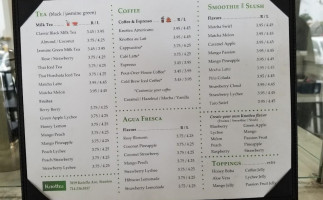 Knottea Cafe menu