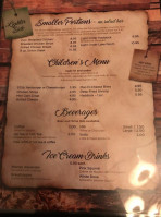 The Granary Supper Club menu