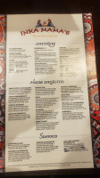 Inka Mama's Santa Ana menu