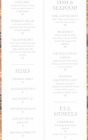 Maison Harlem menu