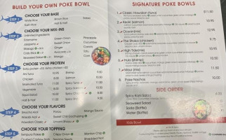 Maui Poke Bowl menu