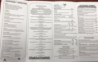 Eduardo's Mexican menu