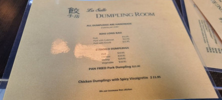 La Salle Dumpling Room menu
