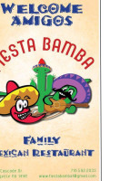 Fiesta Bamba menu