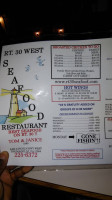 RT 30 Seafood Restaurant menu