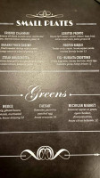 Finn's Chophouse Speakeasy menu