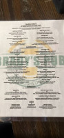 Brady's Pub menu