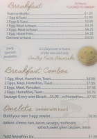 GI Dayroom Coffee Shop menu