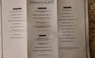 Sheris Place menu