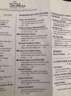 Two Brother's Smoked Meats menu