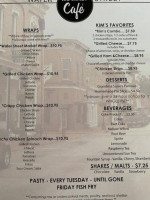 Water Street Market Cafe menu