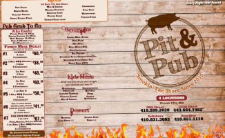 28th Street Pit And Pub menu