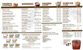 Dawdy Haus Coffee menu