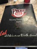 Pete's Cafe food