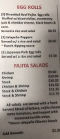 Señor Changs menu