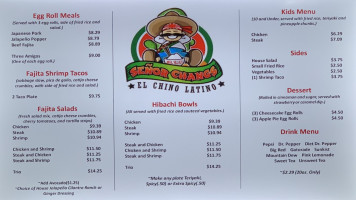 Señor Changs menu