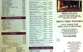 My Favorite Pizza Place menu