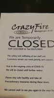 Crazy Fire Mongolian Grill menu