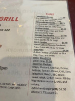 Eric's Grill menu