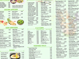 Sushi 22 menu