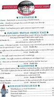Davenport Maple Farm menu