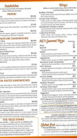 Mj's Restaurant Bar Grill menu